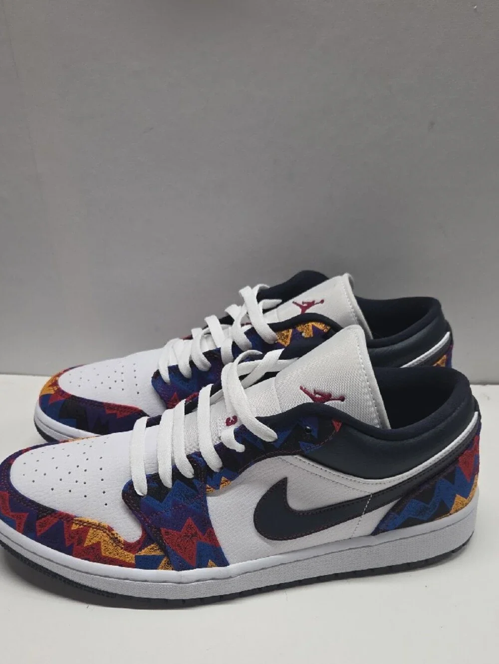 Nike Air Jordan Low 1 SE Nothing But Net Leather Sneakers Size 12